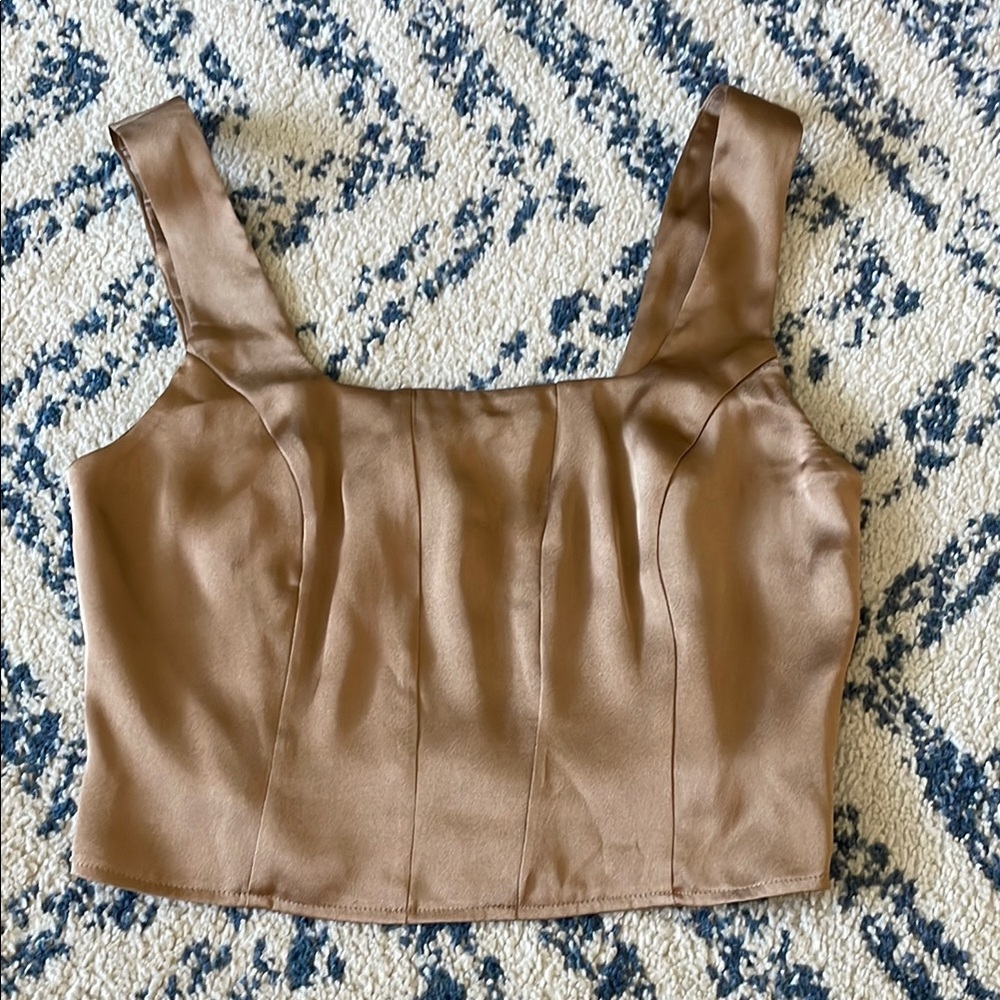 Express - XS Elegant Tan Women's Top